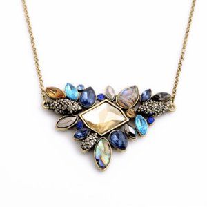 Stunning Blue Boho Statement Necklace